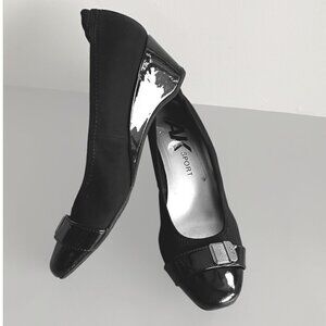 Anne Klein Nevilla Wedge Black Pumps Sz 10​​​​​​